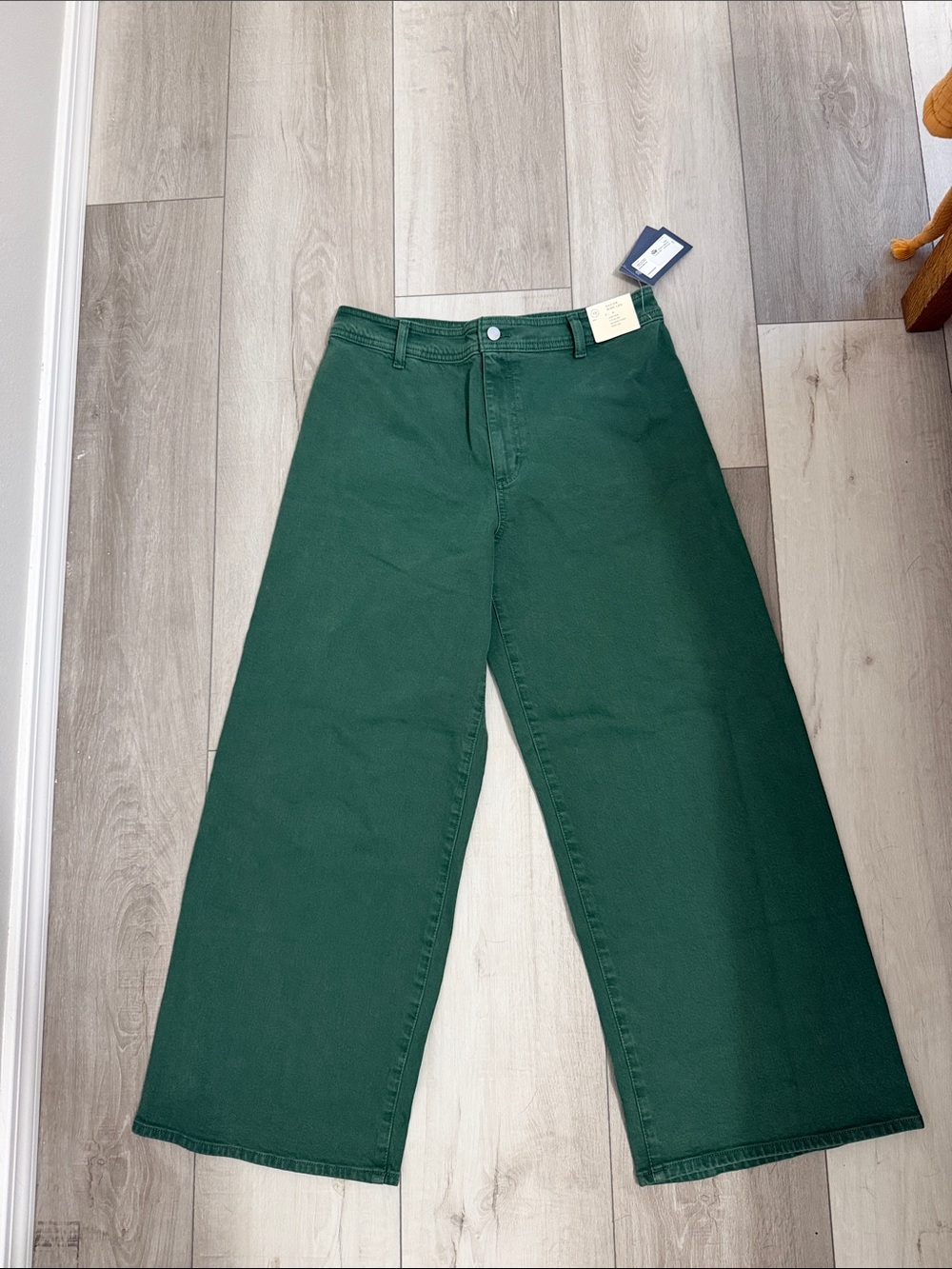 Women’s Sailor Wide-Leg Jeans - Dark Green